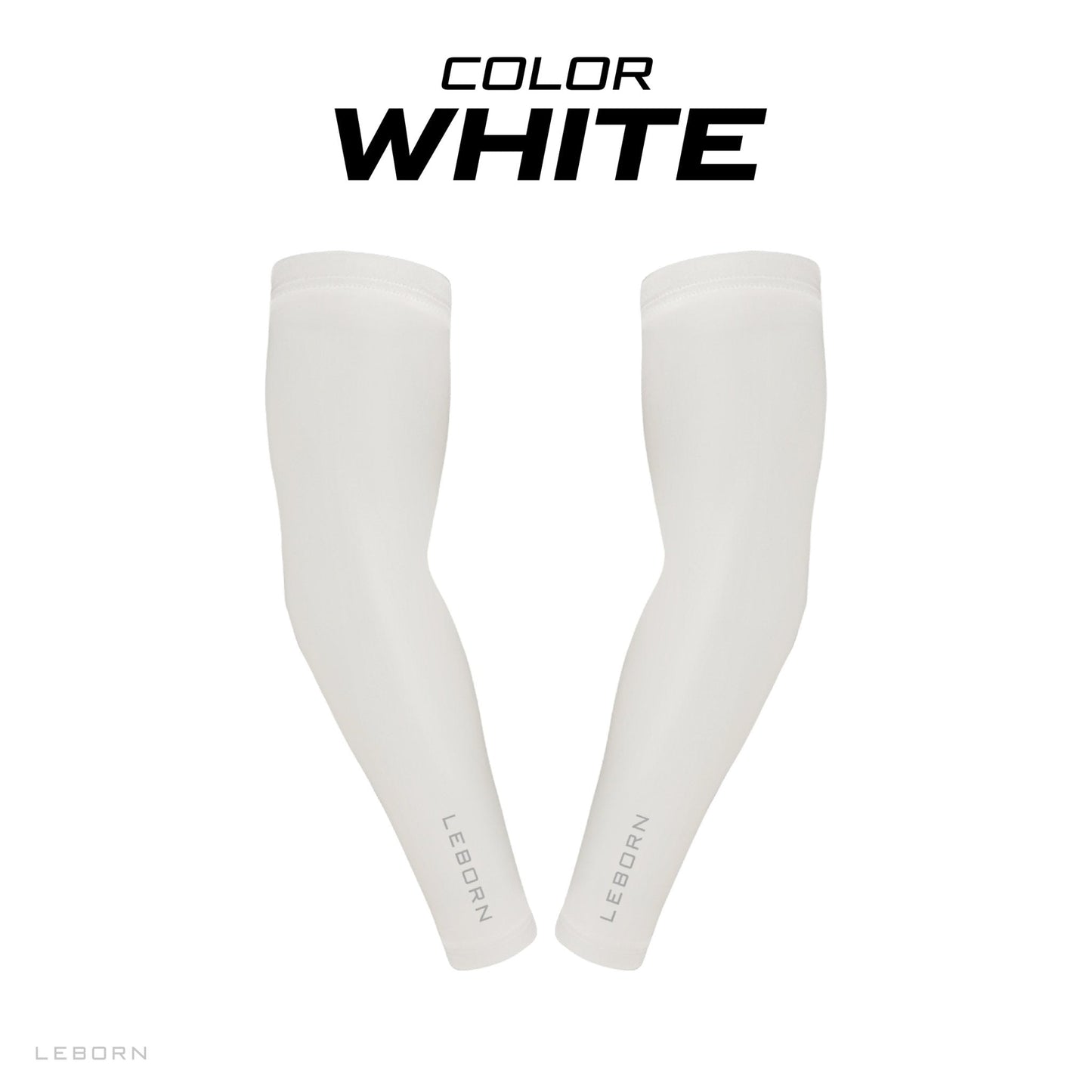 LEBORN Cooling Arm Sleeve ปลอกแขนกันแดด สีขาว Vu more1