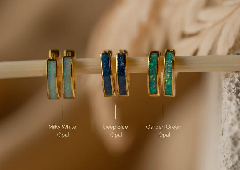 Opal earrings - 3