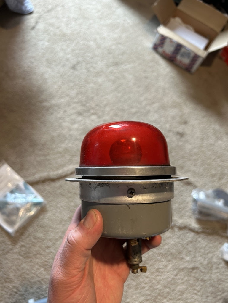 Cessna Grimes Rotating Beacon Red Light P/N D-7080 - 1