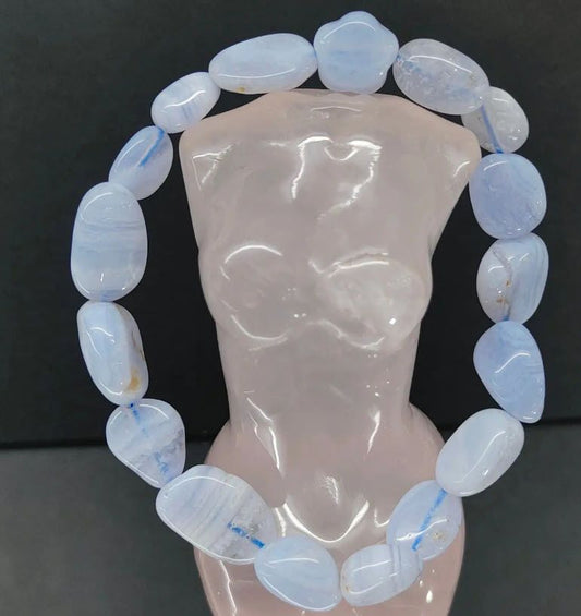 Blue Lace Agate Bracelet - 1