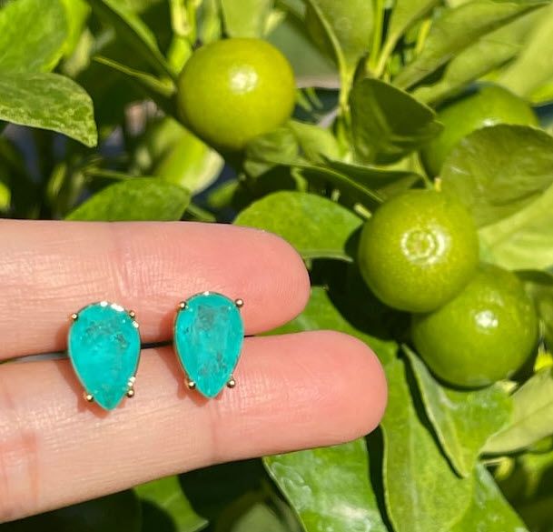 Colombian Emerald Earrings - 1