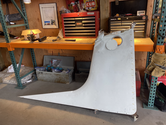 Cessna 180 Vertical Stabilizer (Lots of good parts left/rebuild) - 1