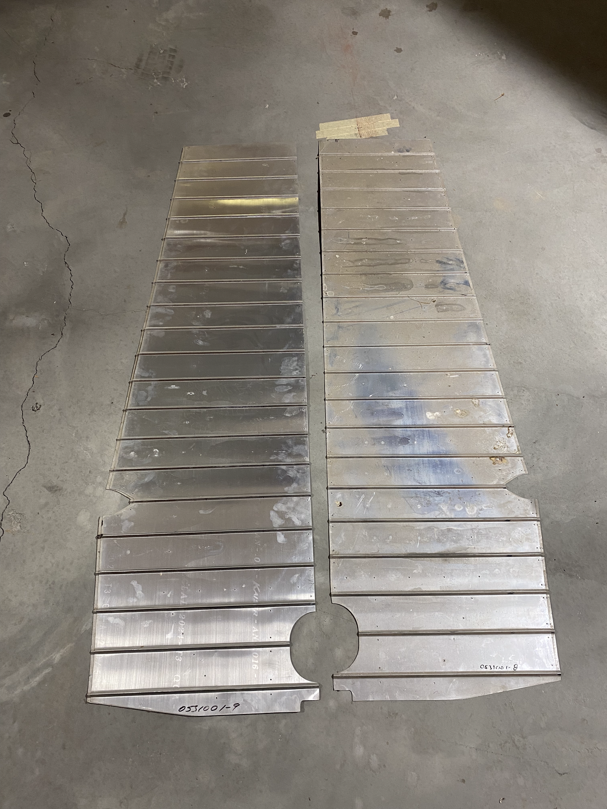 Cessna Rudder Skin 0531001-9 & 0531001-8 (Rudder Kit) Like New (2 - 1