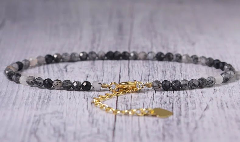 Tourmalinated quartz bracelet - 1